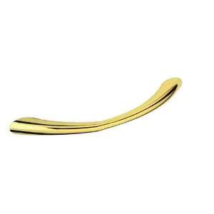  Tapered Bow Pull 128mm c c Brass Plated L P84612 PB C 