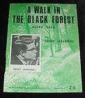 walk in the black forest horst jankowski vintage sheet music 