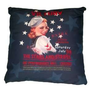  Victory Sailor Girl Patriotic Pillow w/WWII image USA 