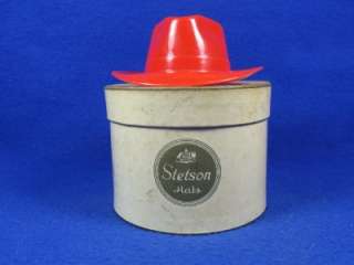 Vintage Salesman Sample Miniature Hat & Box   Stetson Cream Box 