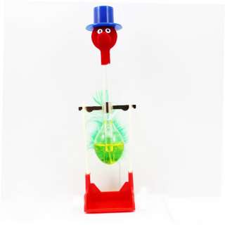 Novelty Glass Drinking Dipping Dippy Bird Toy Yellow  