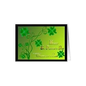 Irish luck Four leaf clover lucky shamrocks special Sister in Law 