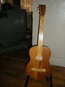 vintage samick horugel 4 string tenor acoustic guitar ukulele