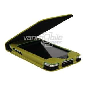  Olive Green Apple iTouch Leather Verticale Flip Cover Case 