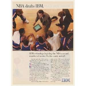  1993 NBA Coach Pat Riley IBM ThinkPad Computer Print Ad 