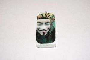 Altered Art Domino Pendant Guy Fawkes Mask (V for Vendetta)  