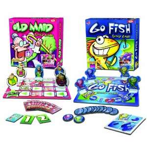  Cadaco Go Fish and Old Maid Board Game Set   2 Pack Toys & Games