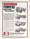Boardman Pumpers Fire Engines USA Market Sales Brochure
