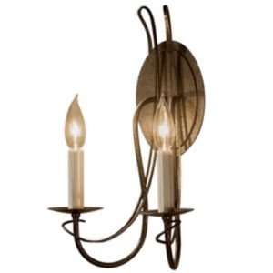 Trellis Two Light Wall Sconce With Candles  R081078 Finish Natural 
