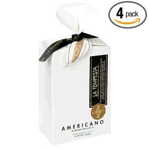 La Tempesta Vanilla Almond Semi Crunchy Biscotti, 8 Ounce Gift Bags 