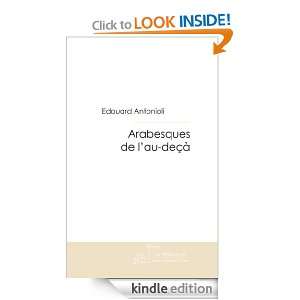    deçà (French Edition) Edouard Antonioli  Kindle Store