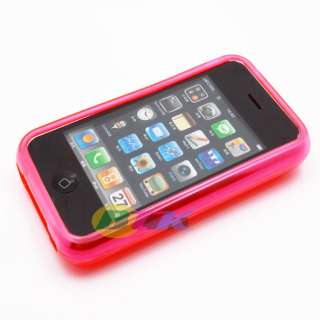 Pink Soft TPU Silicone Hard Case Cover iPhone 3G 3GS  