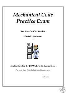 2009 Uniform Mechanical Code Practice Exam in PDF  