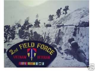 2nd Field Force Vietnam Veteran 3 x 4 Patch  
