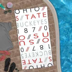  NCAA Ohio State Buckeyes Radio Daze Beach Towel Office 