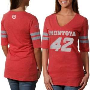 com NASCAR Chase Authentics #42 Juan Pablo Montoya Ladies Varsity 3/4 