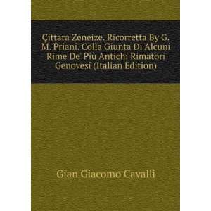   Rimatori Genovesi (Italian Edition) Gian Giacomo Cavalli Books