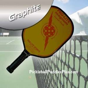  Pickleball Paddle Magnum Graphite Orange on Yellow Sports 