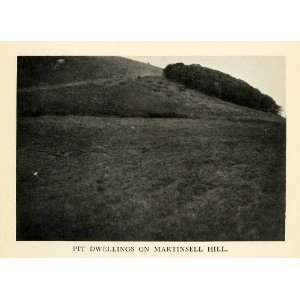  1926 Print Pit Dwellings Martinsell Hill Neolithic Bronze Age 