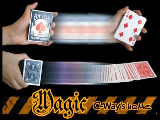 B015 Close Up Magic Trick Fast Transformaiton Deck+DVD  