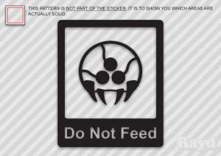 DO NOT FEED THE METROIDS Sticker Decal samus  