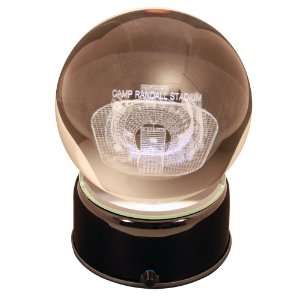  Wisconsin Badgers Camp Randall Stadium Etched Crystal Ball 