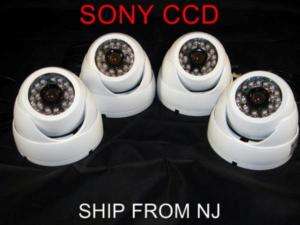 2x OUTDOOR Sony CCD IR CCTV Security Dome Video Camera  