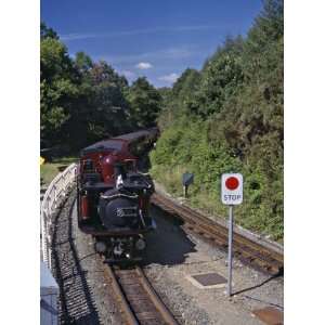 Ffestiniog Railway at Tan Y Bwlch, the Busiest of the North Wales 