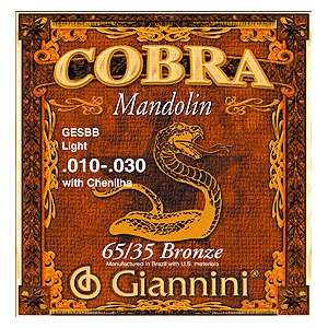  Giannini Cobra Mandolin Strings (Light Tension, Bronze 