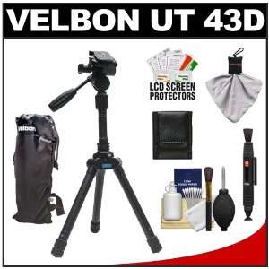 Velbon UT 45L 61.6 Compact Tripod with Panhead & Case with Cleaning 