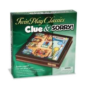  Twin Play Classic Clue and Sorry Toys & Games
