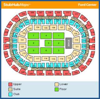 Chesapeake Energy Arena Seat Map