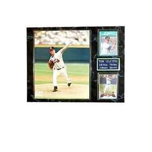  MLB Mets Tom Glavine 2 Card Plaque