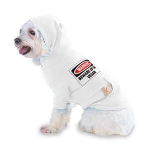   VEGAN Hooded (Hoody) T Shirt with pocket for your Dog or Cat LARGE