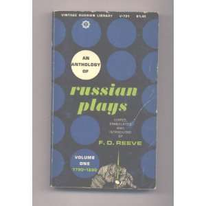 RUSSIAN PLAYS VOLUME ONE 1790 1890  Books