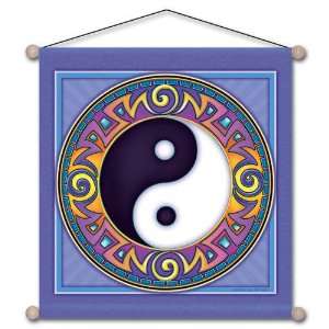   15 x 15 Yin Yang Meditation Banner, By Bryon Allen 
