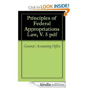Principles of Federal Appropriations Law, V. 5 pdf General Accounting 