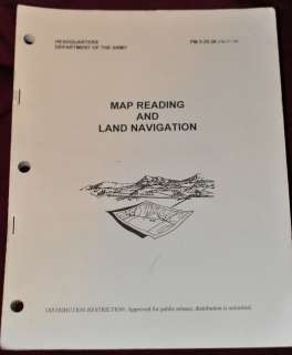 Original US Army Field Manual   Map Reading and Land Navigation   FM 