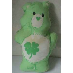    Vintage Care Bears Plush Pillow 12 Good Luck Bear 