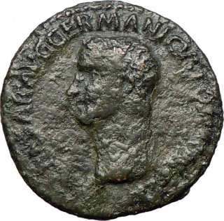   37AD Rome Rare Authentic Ancient Roman PORTRAIT Coin with VESTA  