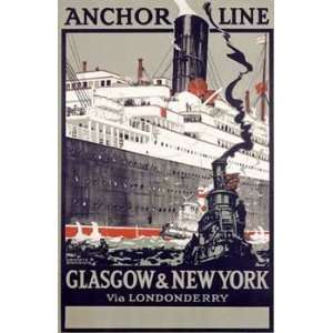  Kenneth Shoesmith   Anchor Line Glasgow and New York 