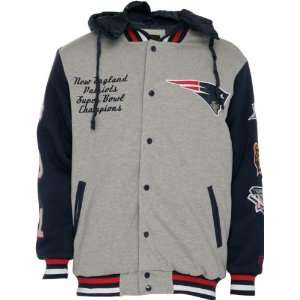  New England Patriots Button Down Hooded Commemorative 