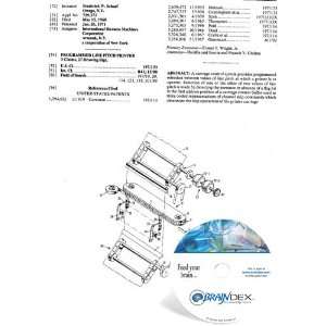  NEW Patent CD for PROGRAMMED LINE PITCH PRINTER 