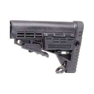  AR 15 6 Position Collapsible Buttstock, Warranty, Black 