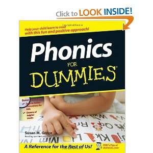  Phonics for Dummies [Paperback] Susan M. Greve Books