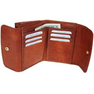 Genuine Leather Ladies Wallet Zippered pocket #1527CF 803698921158 
