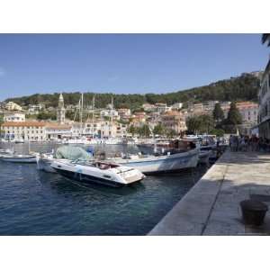 The Harbour in Hvar, Dalmatian Coast, Croatia Premium Photographic 