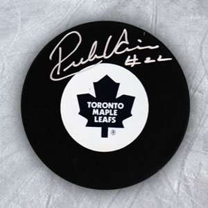  RICK VAIVE Toronto Maple Leafs SIGNED Hockey Puck Sports 