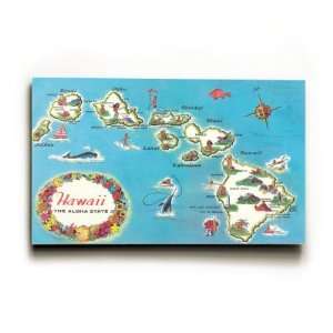  Map of Hawaii , 12x8