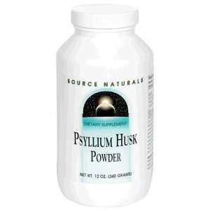  Source Naturals Psyllium Husk Powder, 12 Ounce Bottles 